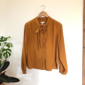 Frank and Oak Bow Blouse